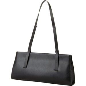 Women’s Black Genuine Leather Trendy Shoulder Bag Small Handbag & Clutch